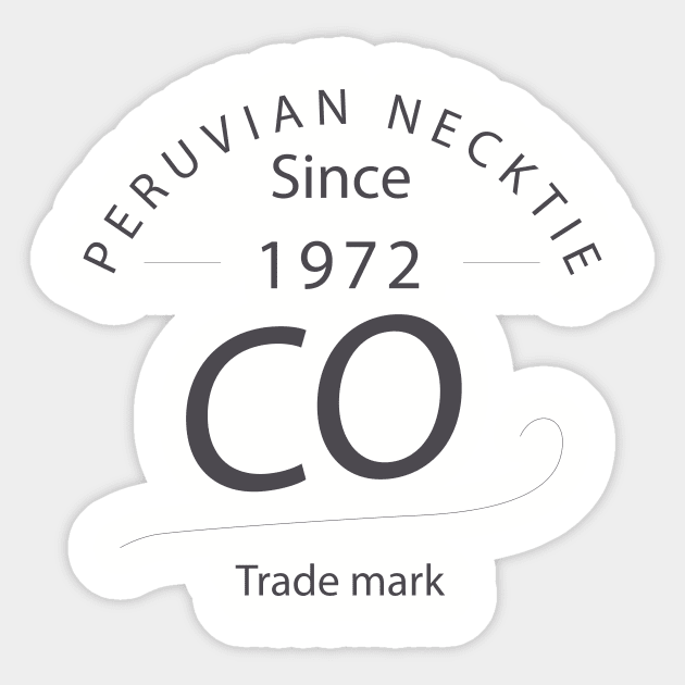 Peruvian Necktie Co Sticker by TheGrappleTradingCo